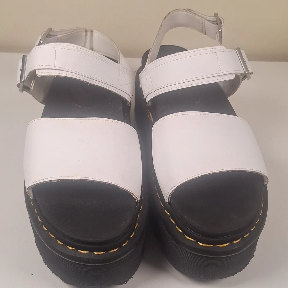 Dr. Martens Voss Quad Women's Leather Strap Platform Sandals Size 11 - Picture 3 of 11